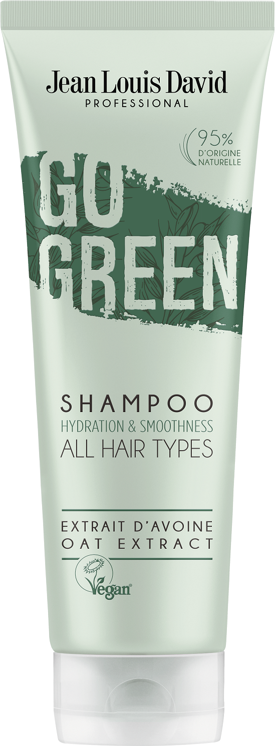Shampoo e balsamo naturali e vegani Go Green di Jean Louis David.