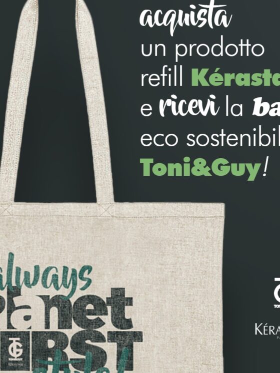 Giornata della Terra, Cotton Tote Bag Toni&Guy in omaggio | Colorami Magazine