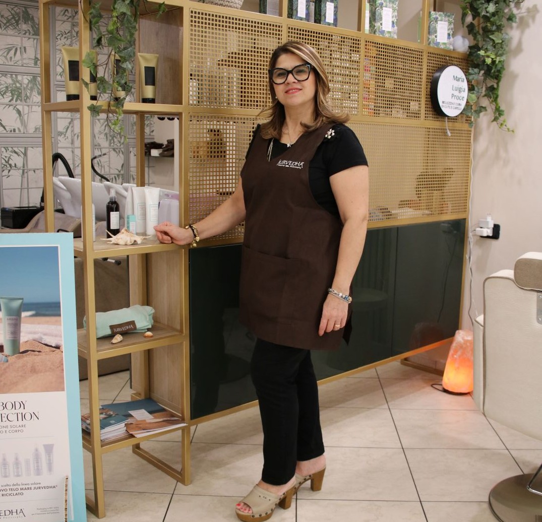 Maria Luigia Proce nel suo salone