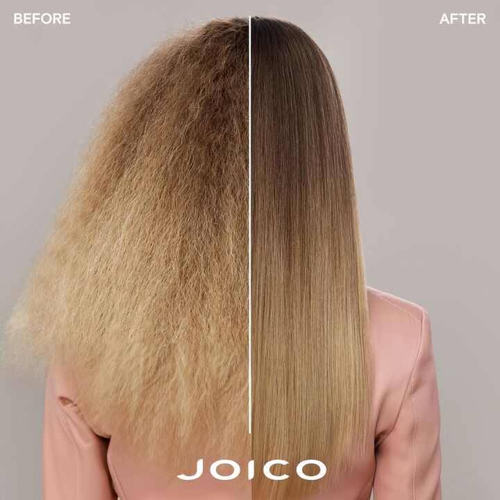 prima e dopo l'utilizzo di Dream Blowout Glass 72HR Frizz Fighter by JOICO