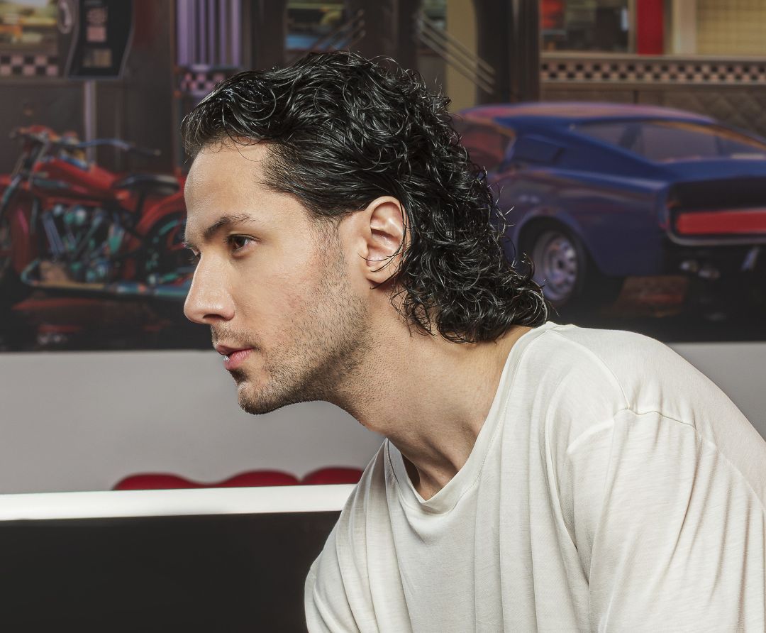 mullet riccio maschile