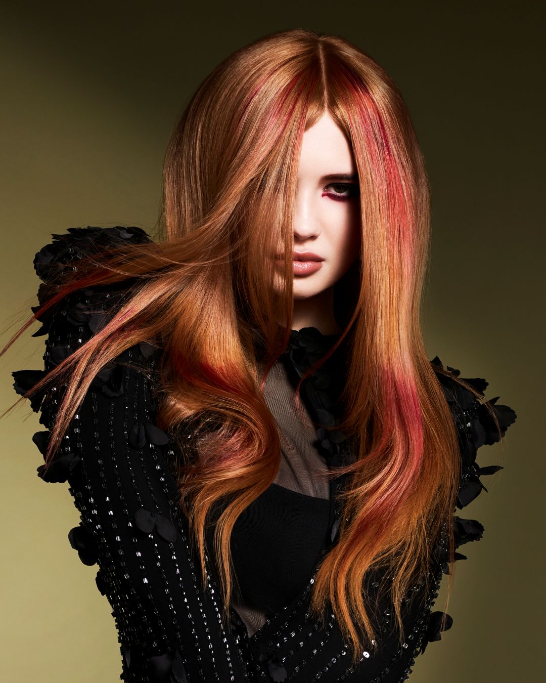 red cherry hair