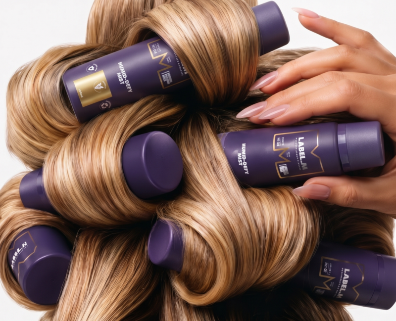 Crespo, capelli a prova di umidità con Label.m Humid-Defy Mist | Colorami Magazine