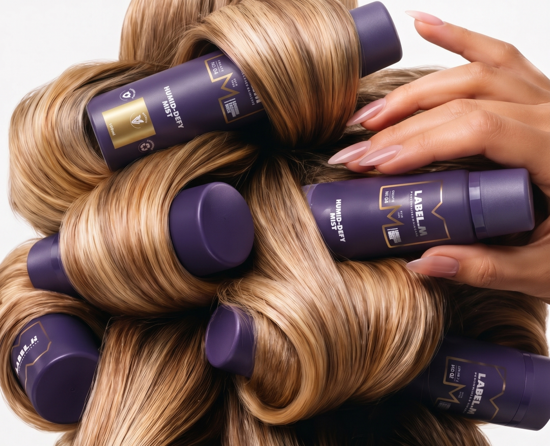 Crespo, capelli a prova di umidità con Label.m Humid-Defy Mist | Colorami Magazine